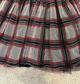 Vestido Niña Tartán Terciopelo