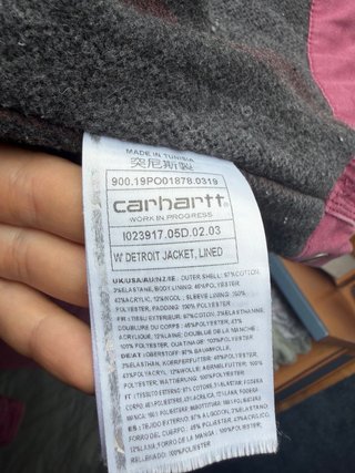 Cazadora Carhartt WIP Rosa Talla S-M