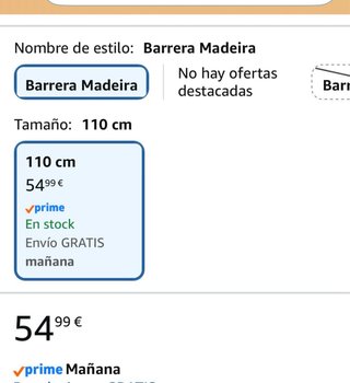 Barrera Cama Safety 1st Madera 110cm NUEVA
