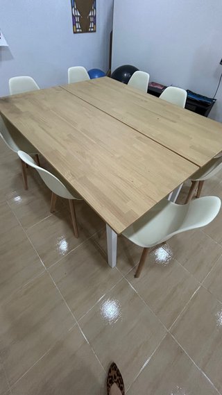 4 Sedie Nordiche Bianche in Legno