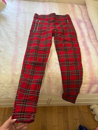 Leggings de cuadros Zara