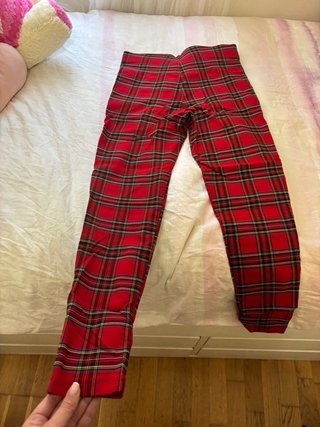 Leggings de cuadros Zara
