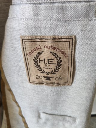 Americana MANGO Beige grisáceo  Talla M