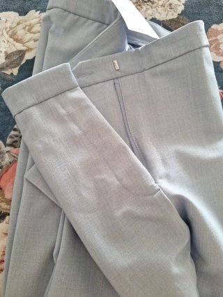 Pantalón de traje Mango azul talla 38