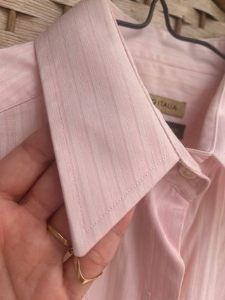 Camisa 100% Algodón Rosa