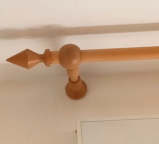Barra cortinas 2m con  accesorios para instalacion