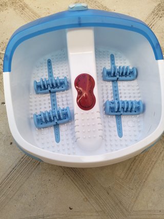 Bañera bebé con cambiador y masajeador