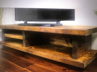 Mueble TV madera rústico