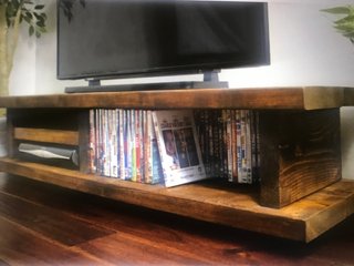 Mueble TV madera rústico