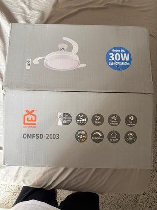 Ventilador de techo con lámpara LED