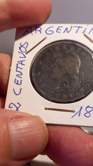 Monete da 2 Centavos Argentina 1890 e 1891