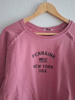 Sudadera Penn&Ink Rosa Talla S