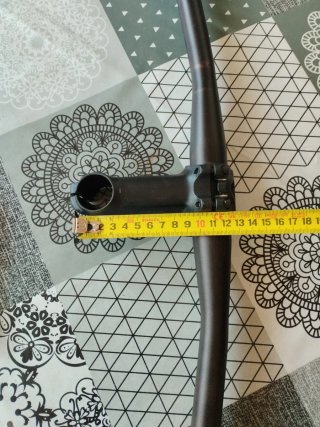 Potencia y manillar de bicicleta de aluminio