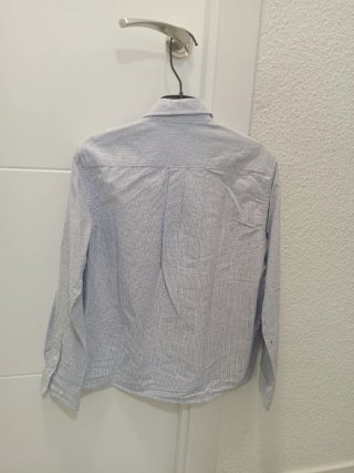 Camisa niño rayas azul talla 9-10