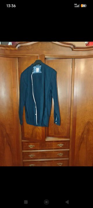 Camisa Zara azul hombre