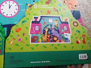 Puzzle Animales 48 piezas y cuento