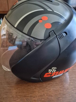 Casco de moto scooter negro