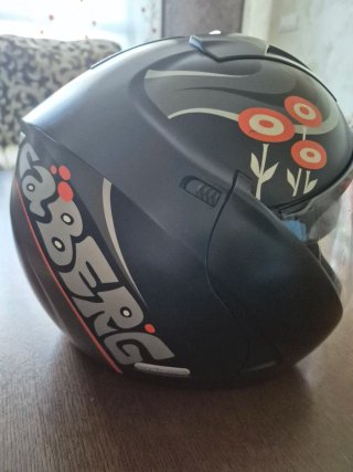 Casco de moto scooter negro