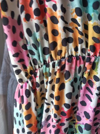 Vestido tobillero estampado