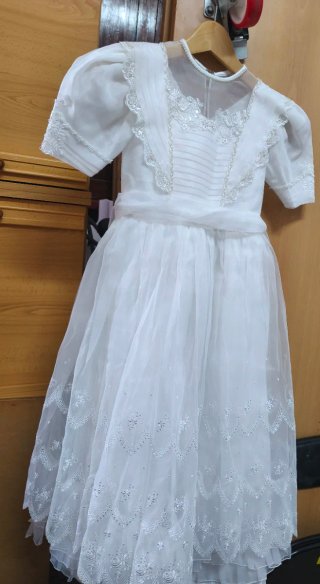 Vestido Comunión Niña Blanco