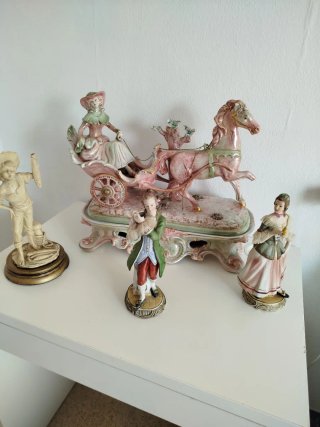 Lote de porcelana figuras grandes