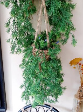 2 Plantas Colgantes Artificiales