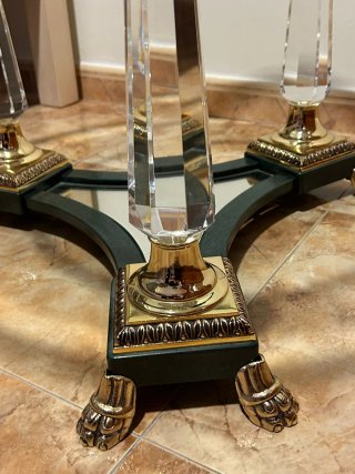 Conjunto Mesa Centro y Mesa Auxiliar de cristal