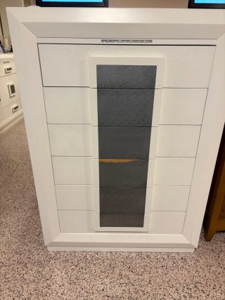 Mueble de habitación blanco y gris