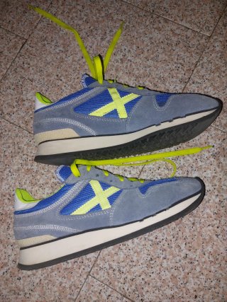 Sneakers Munich Blu/giallo Tg. 42