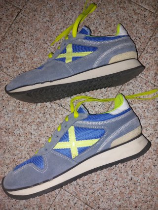 Sneakers Munich Blu/giallo Tg. 42