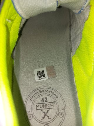 Sneakers Munich Blu/giallo Tg. 42