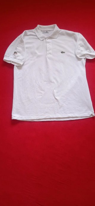 Polo Lacoste Blanco Talla XL