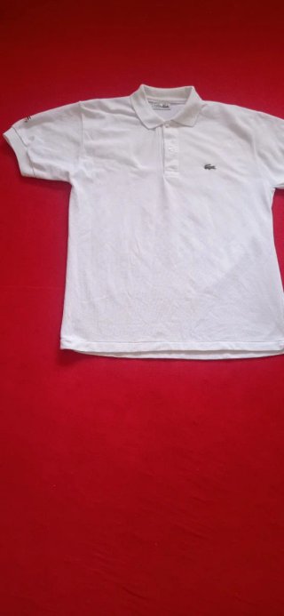 Polo Lacoste Blanco Talla XL