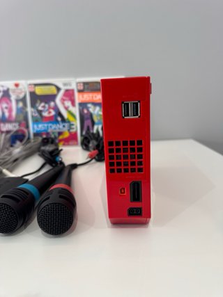 Lote Wii Rojo + Juegos Just Dance