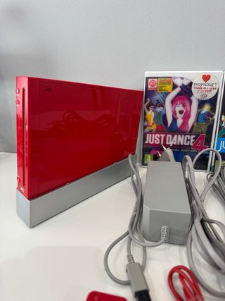 Lote Wii Rojo + Juegos Just Dance