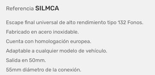 Silenciador universal cromado