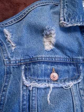 Chaqueta vaquera Zara desgastada M oversize