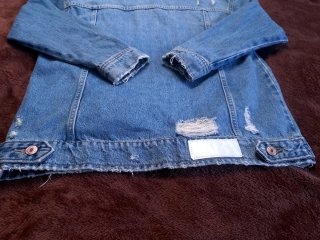 Chaqueta vaquera Zara desgastada M oversize