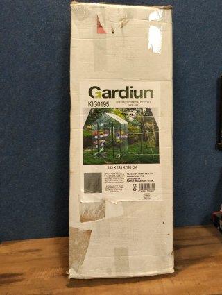 Invernadero de PVC y acero New Leaf con 4 estantes de 143x143x195 cm