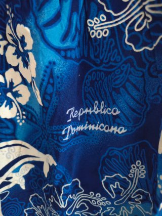 Vestido infantil azul estampado