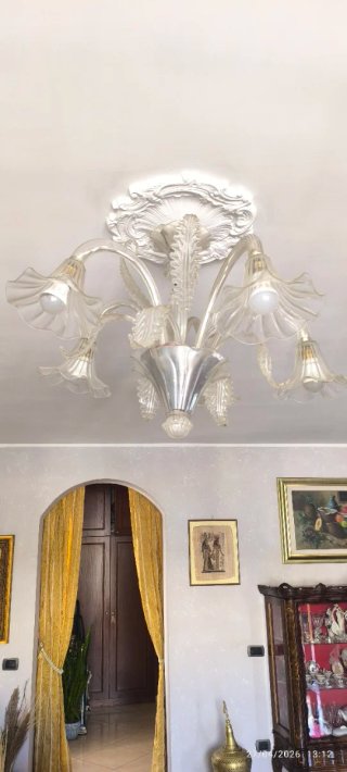 Lampadario cristallo anni '50