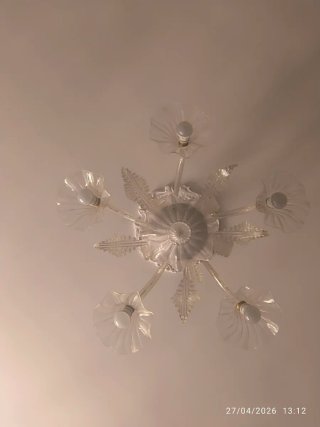 Lampadario cristallo anni '50