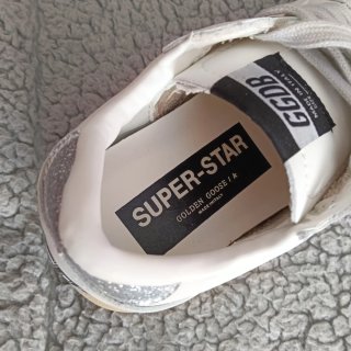 Golden Goose Superstar Ballstar blanco plateado