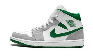 Jordan 1 Mid Scarpe Verdi e Bianche