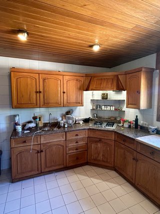 Cocina Roble Encimera Granito