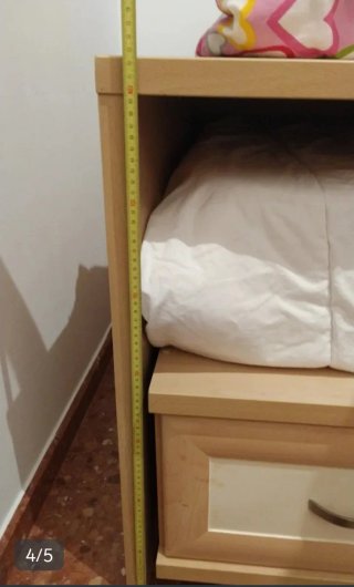 Cama nido con cajonera y 2 colchones