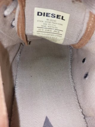 Sneakers Diesel Beige/Marrone Taglia 42