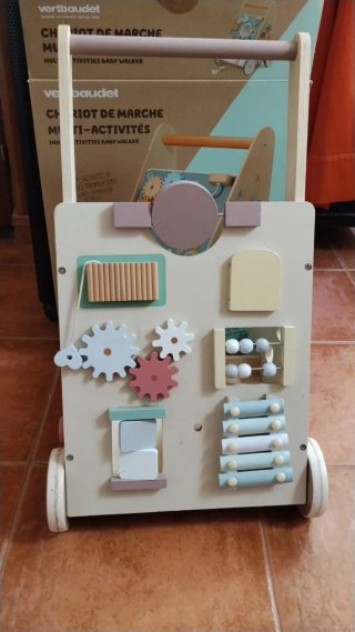 Andador infantil madera multi-actividades