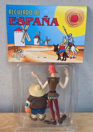 Figuras Quijote y Sancho Recuerdo de España