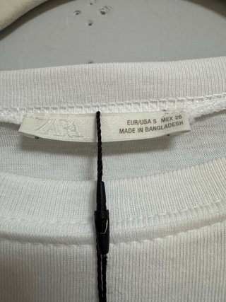Camiseta 100% algodon Zara